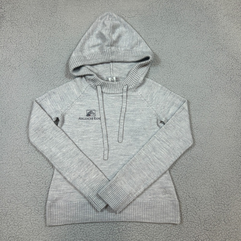 Stio Youth Girls Small Hoodie Pullover Gray Avalanche‎ Ranch